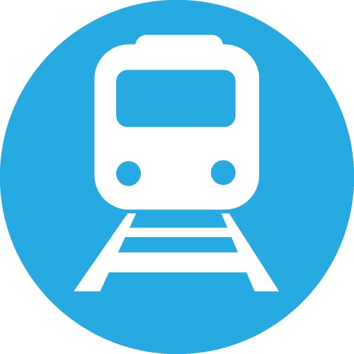 Transport Train icon sign design