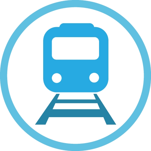 Transport Train icon sign design