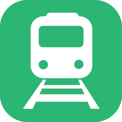 Transport Train icon sign design