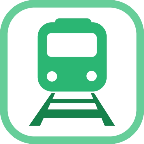 Transport Train icon sign design