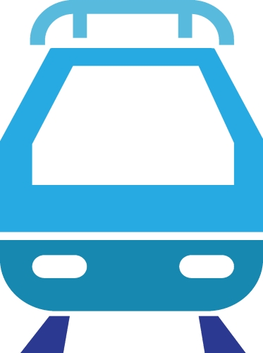 Transport Train icon sign design