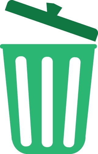 trash bin icon sign design