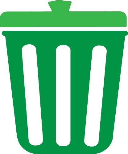 trash bin icon sign design