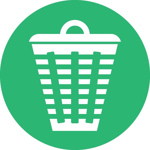 Trash can icon sign symbol design