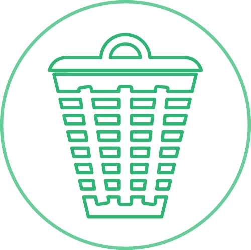 Trash can icon sign symbol design