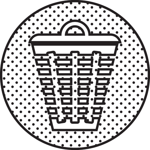 Trash can icon sign symbol design