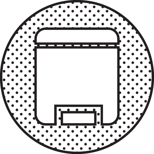 Trash can icon sign symbol design