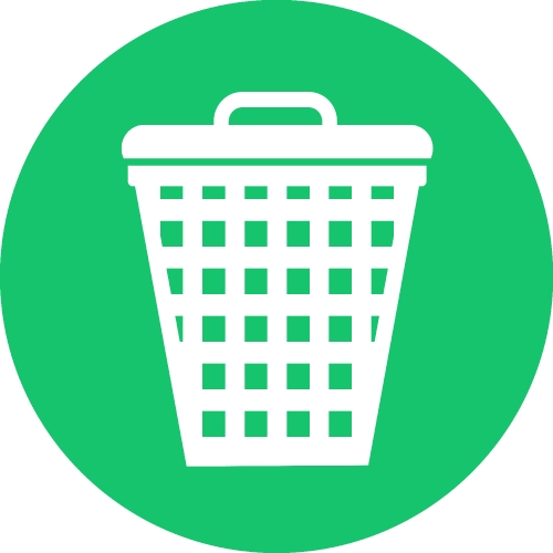 Trash can icon sign symbol design