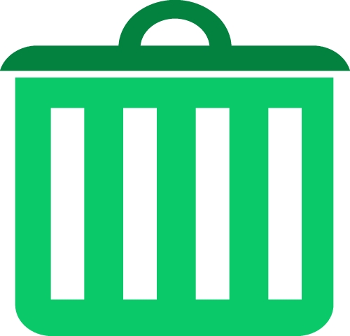 Trash can icon sign symbol design