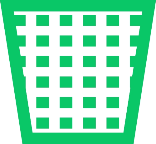 Trash can icon sign symbol design