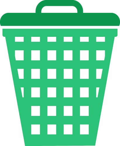 Trash can icon sign symbol design