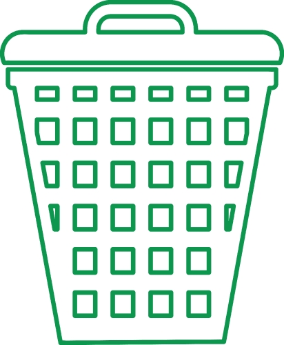 Trash can icon sign symbol design