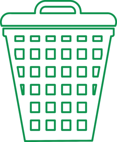 Trash can icon sign symbol design