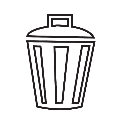 Trash can icon ,Trash bin icon