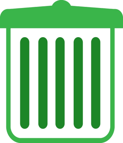 Trash can recycle bin icon