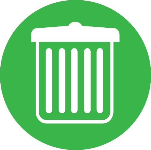 Trash can recycle bin icon