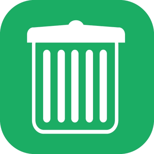 Trash can recycle bin icon