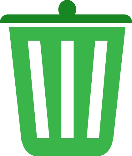 Trash can recycle bin icon