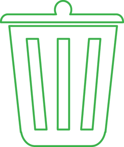 Trash can recycle bin icon