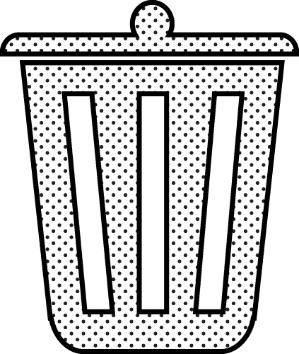 Trash can recycle bin icon