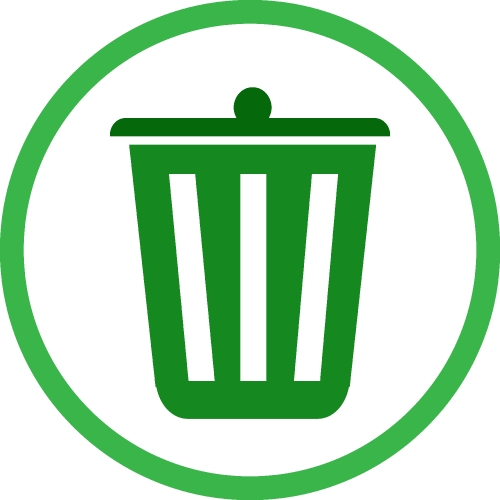 Trash can recycle bin icon