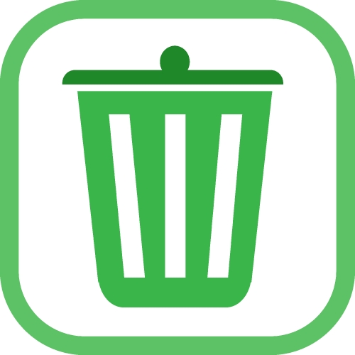 Trash can recycle bin icon