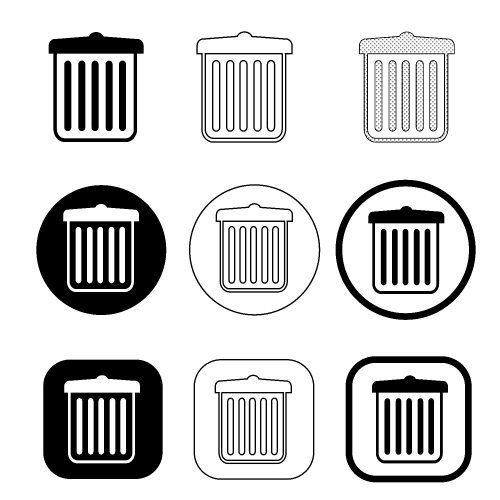 trash can recycle bin icon