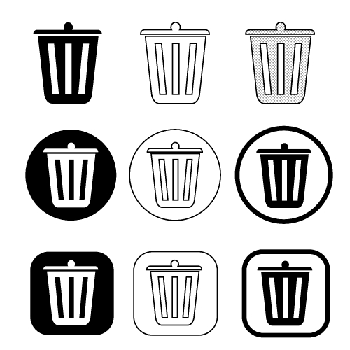 trash can recycle bin icon