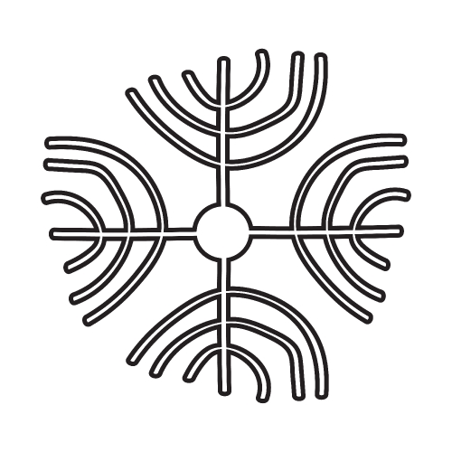 tree top symbol for architectural or landscape design