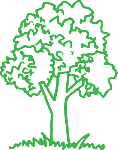 trees with leaves icon sign design