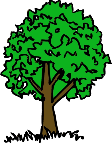 trees with leaves icon sign design