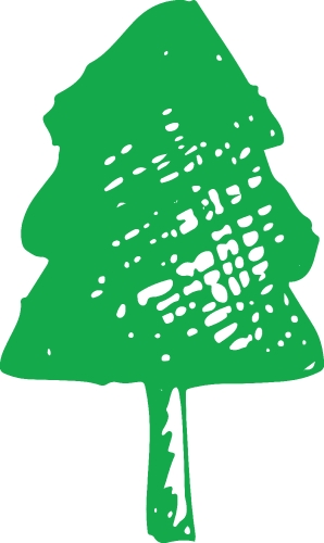 Trees with leaves icon sign design