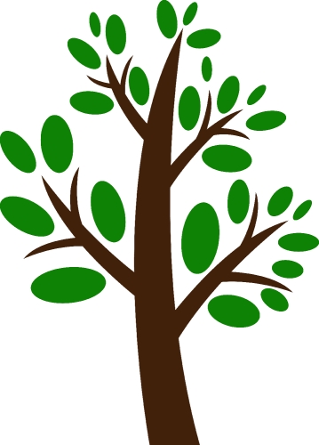 Trees with leaves icon sign design