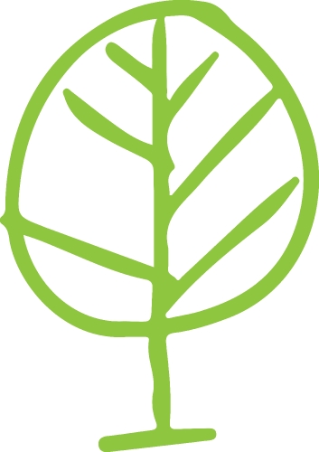 Trees with leaves icon sign design