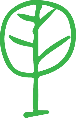 Trees with leaves icon sign design