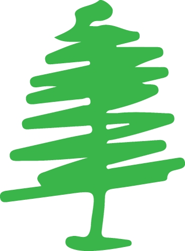 Trees with leaves icon sign design