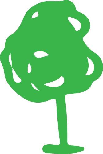 Trees with leaves icon sign design