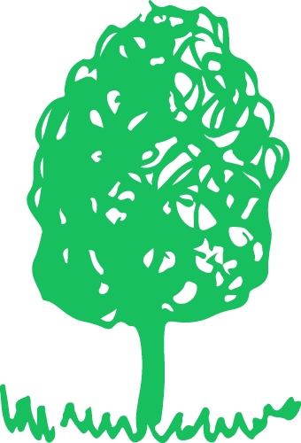 Trees with leaves icon sign design