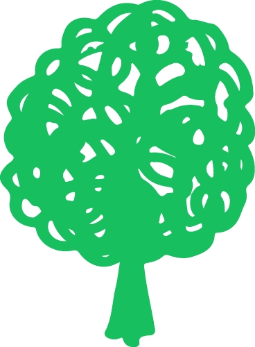 Trees with leaves icon sign design