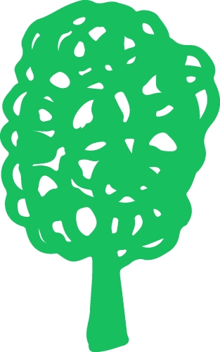 Trees with leaves icon sign design