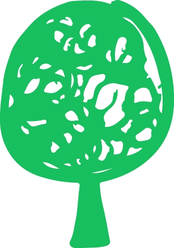 Trees with leaves icon sign design