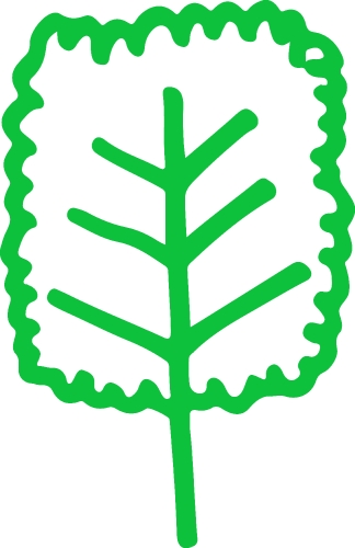 Trees with leaves icon sign design