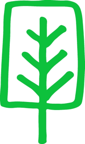 Trees with leaves icon sign design