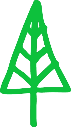 Trees with leaves icon sign design