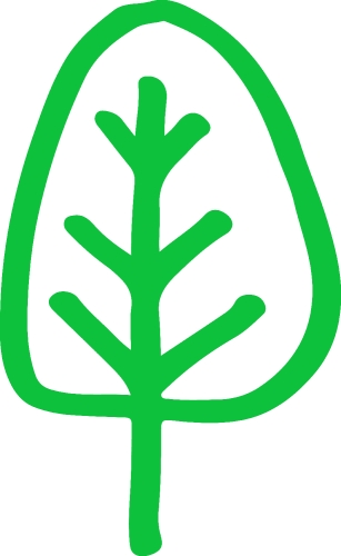 Trees with leaves icon sign design