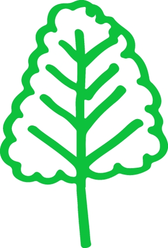 Trees with leaves icon sign design