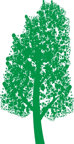 Trees with leaves icon sign design