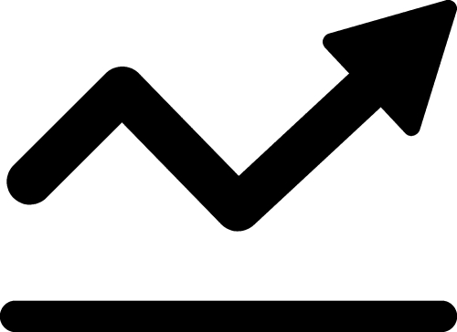 Trend icon sign design