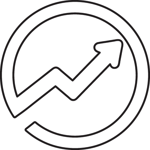 Trend icon sign design