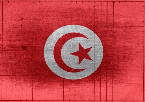 Tunisia flag and Heart icon